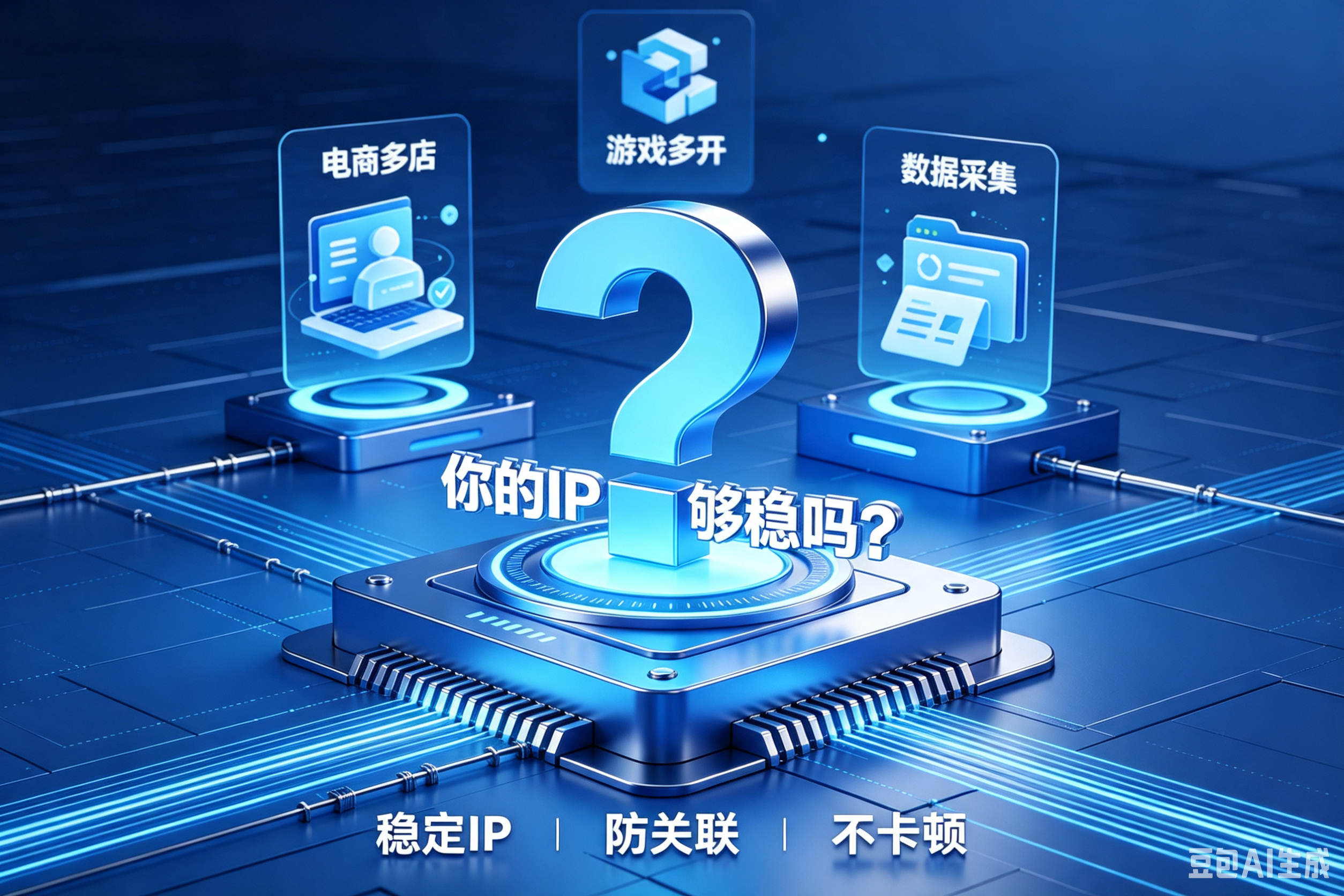 做电商、游戏多开、数据采集？你的IP够稳吗？